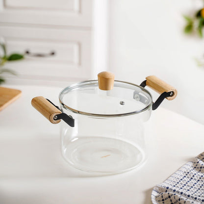 Borosilicate Simmer Pot With Handle Medium 3500ml