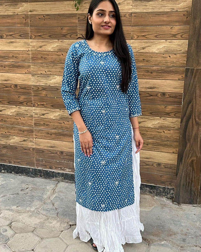 COTTON SKIRT SUIT SET