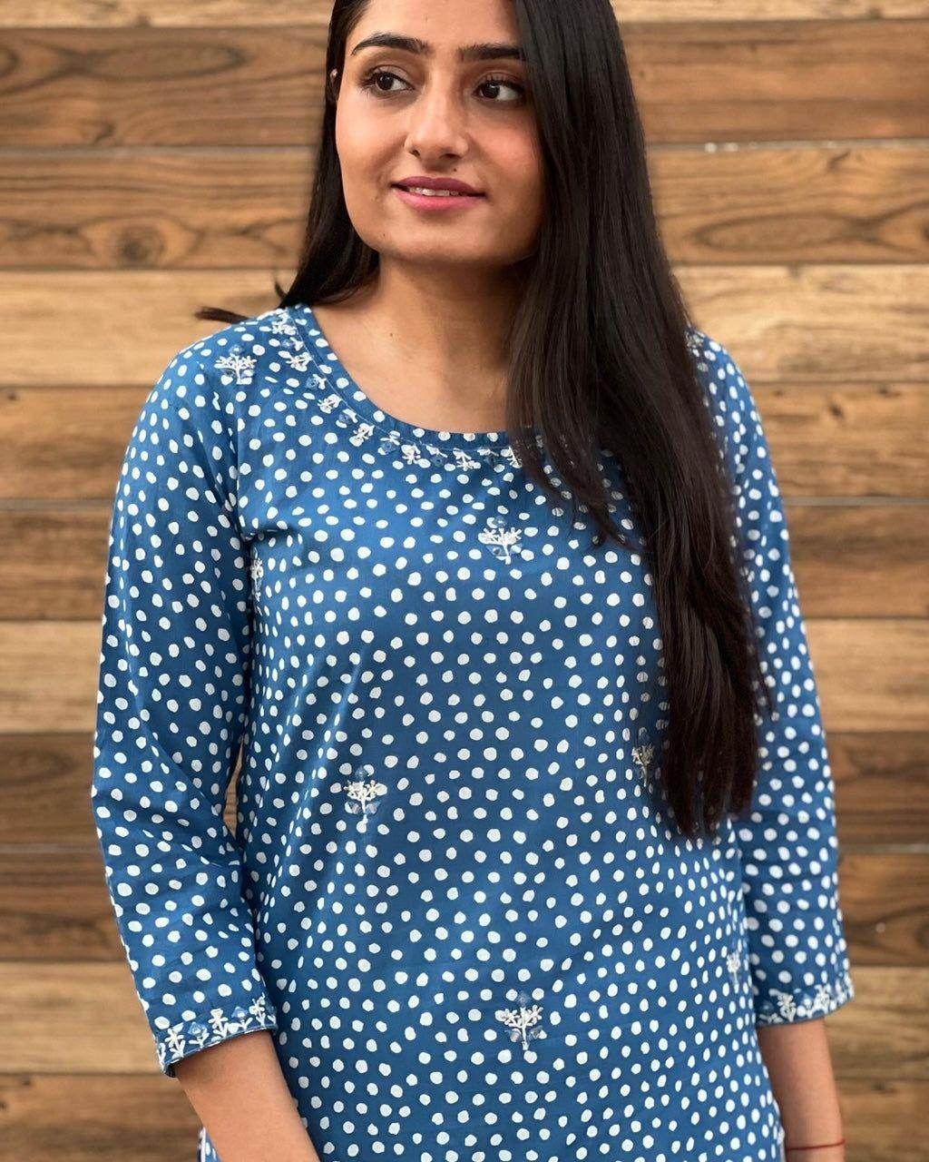 COTTON SKIRT SUIT SET