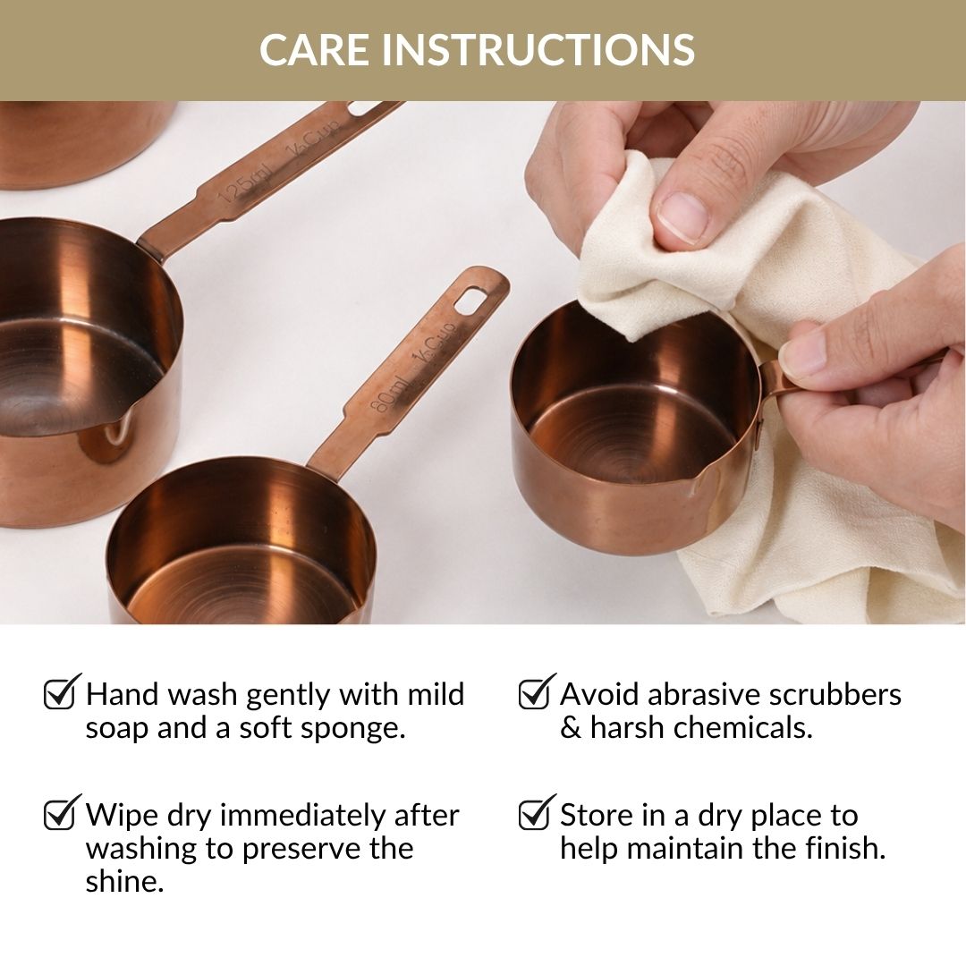 Cafecore Bronze Measuring Cups Set Of 4