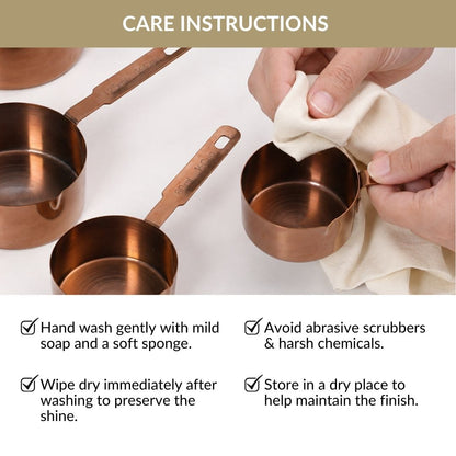 Cafecore Bronze Measuring Cups Set Of 4