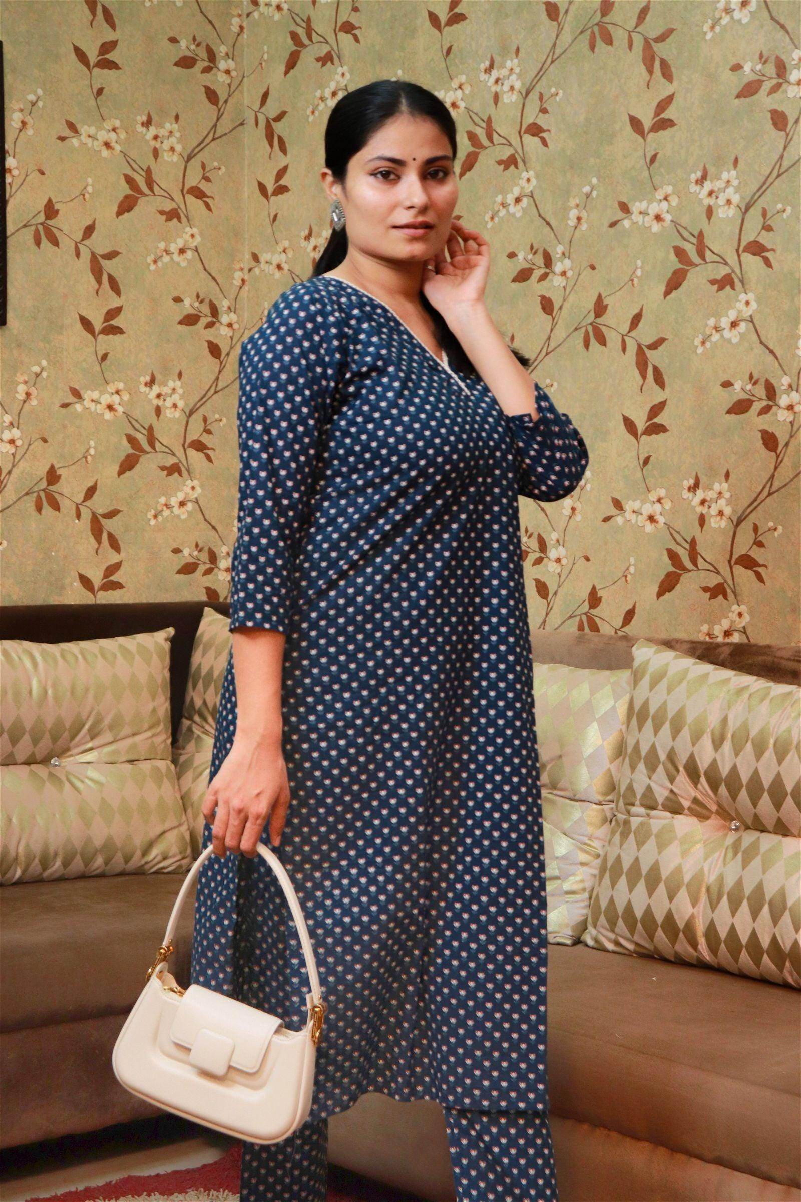 Cotton Kurta Set For Women