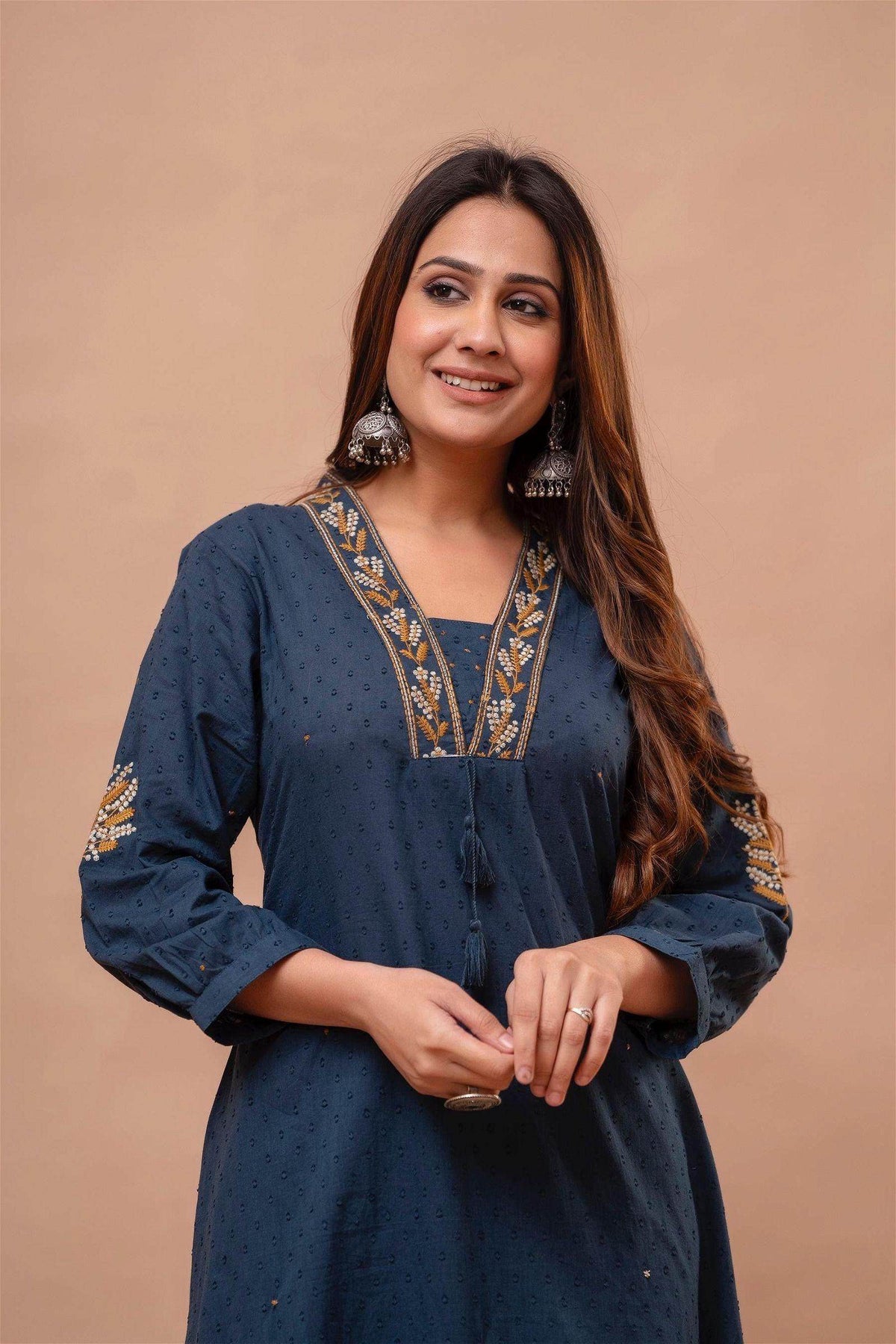 Cotton Suit Bluish Grey