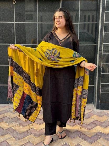 Cotton Suit BLK47