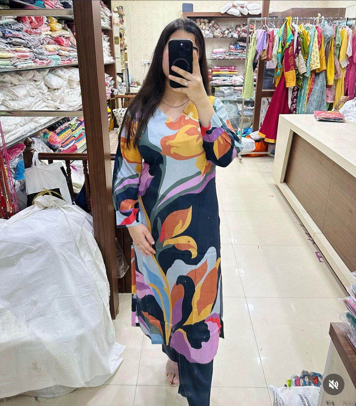 Crepe Silk Kurta Set