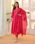 Amayra Cotton Threadwork Pant Dupatta Set – Thread & Lacework