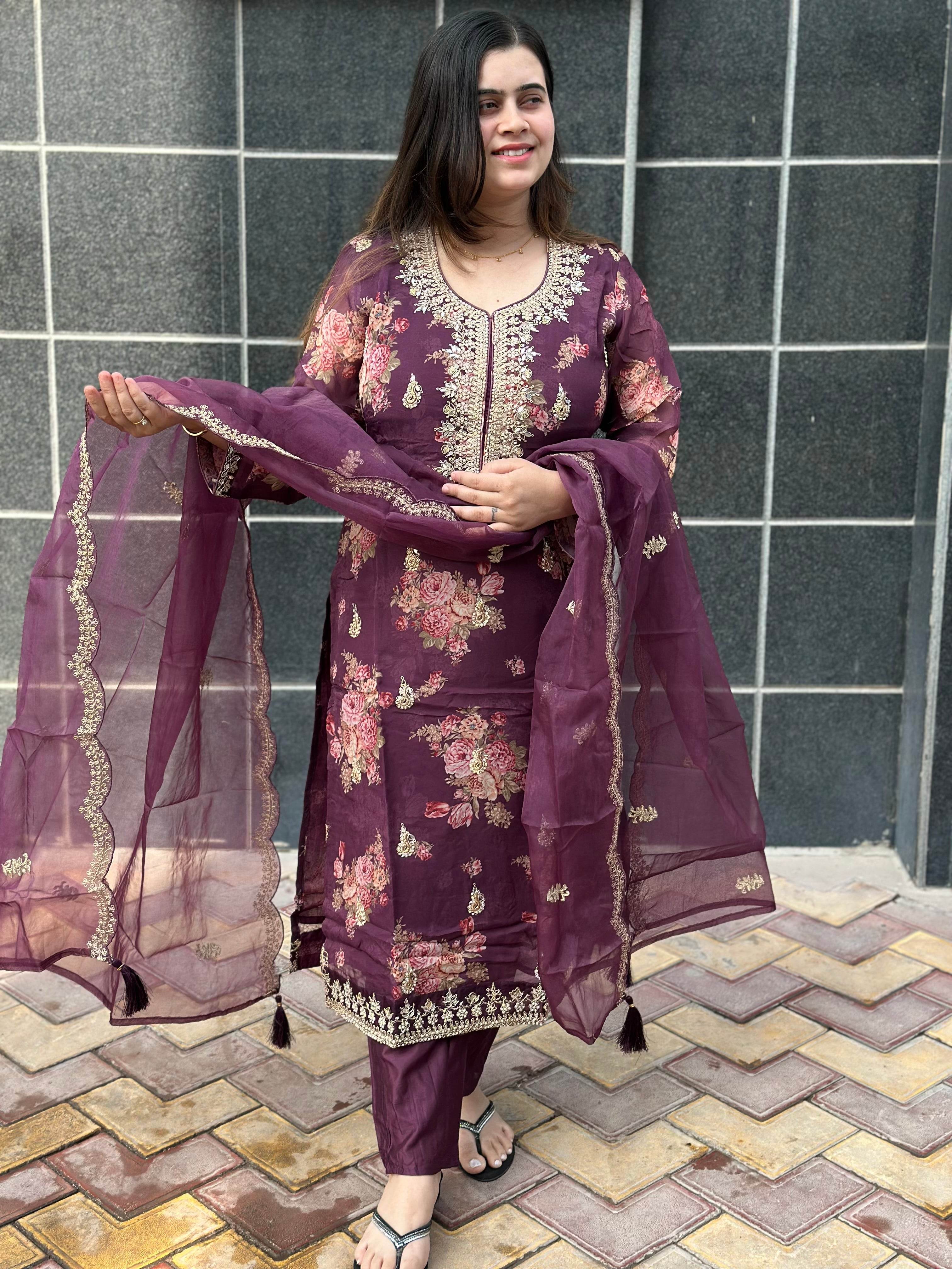 Soft Chanderi Silk Suit For Women