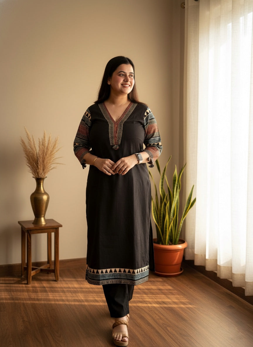 Airy Cotton suit set with pants