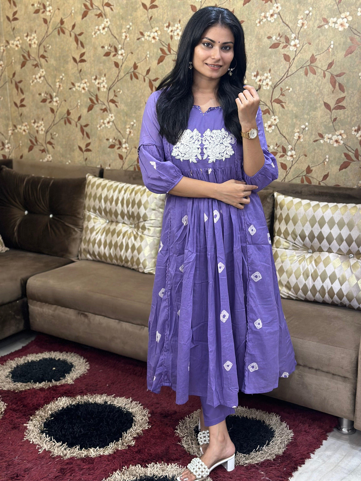 Premium Mul Cotton Kurta Set For Women  GRC  LIL