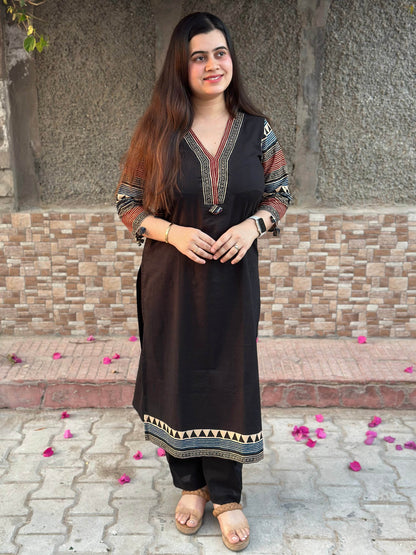 Airy Cotton suit set with pants