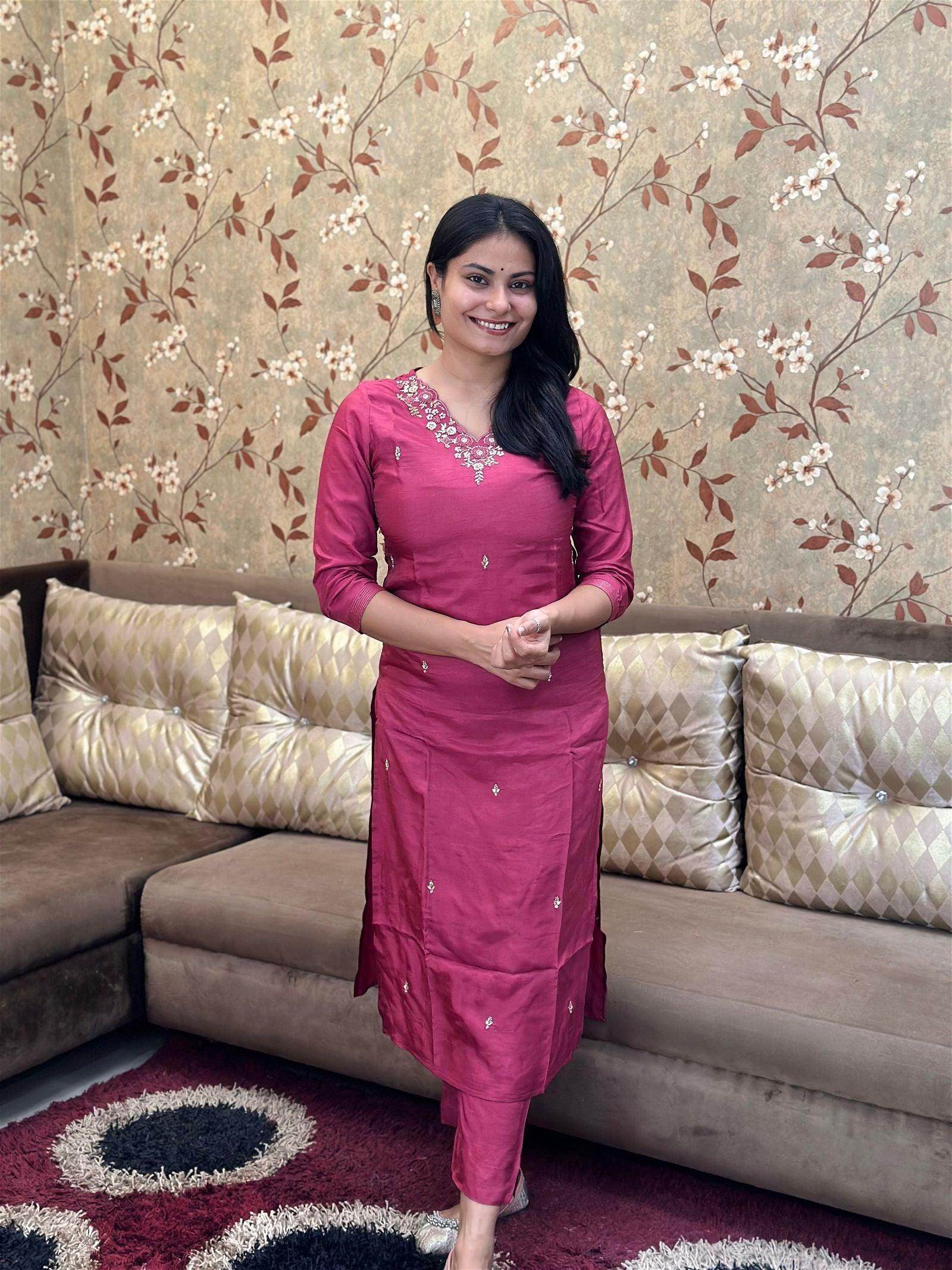 Dola Silk Suit For Women
