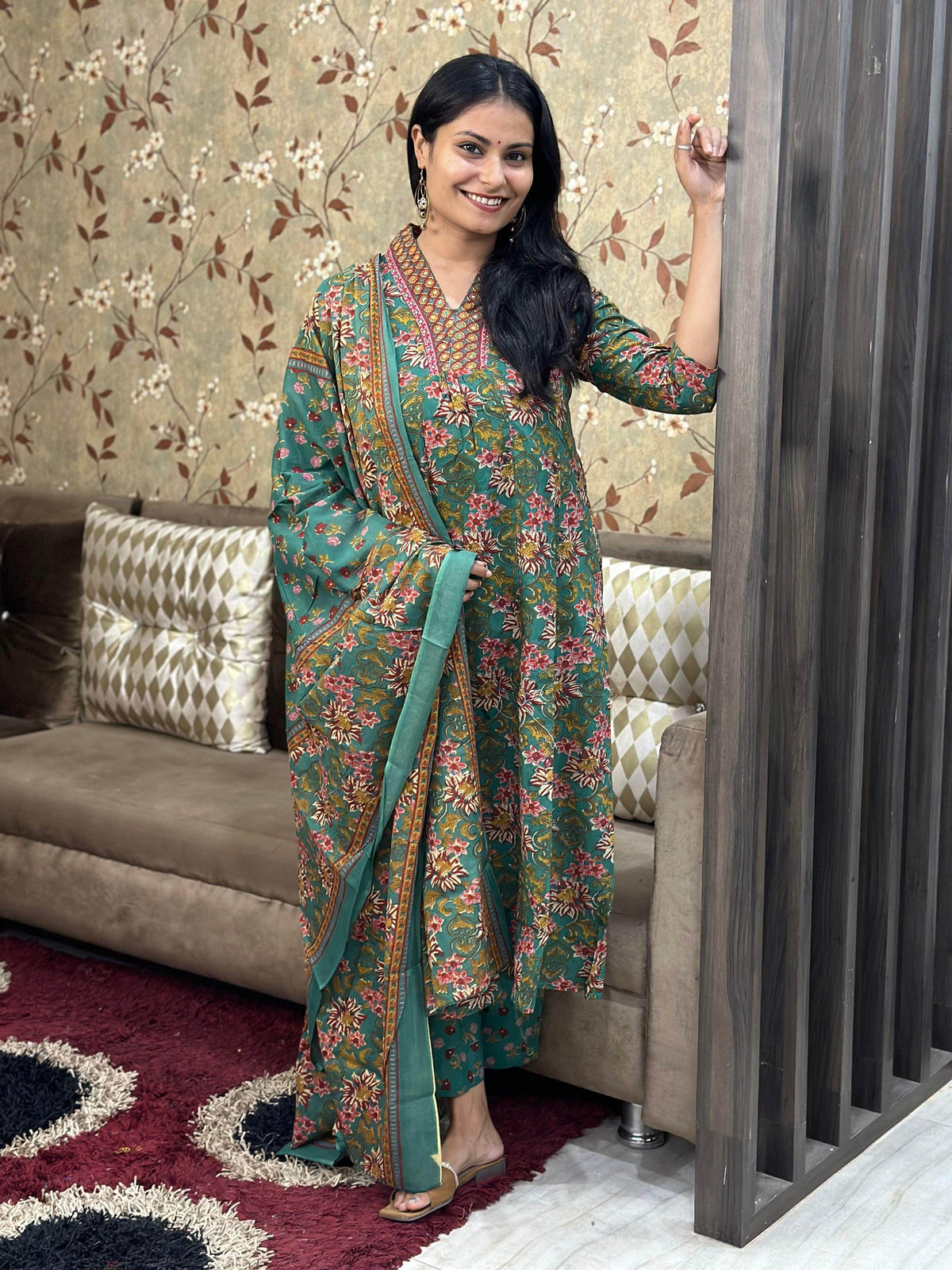 Bagru Print Cotton Suit