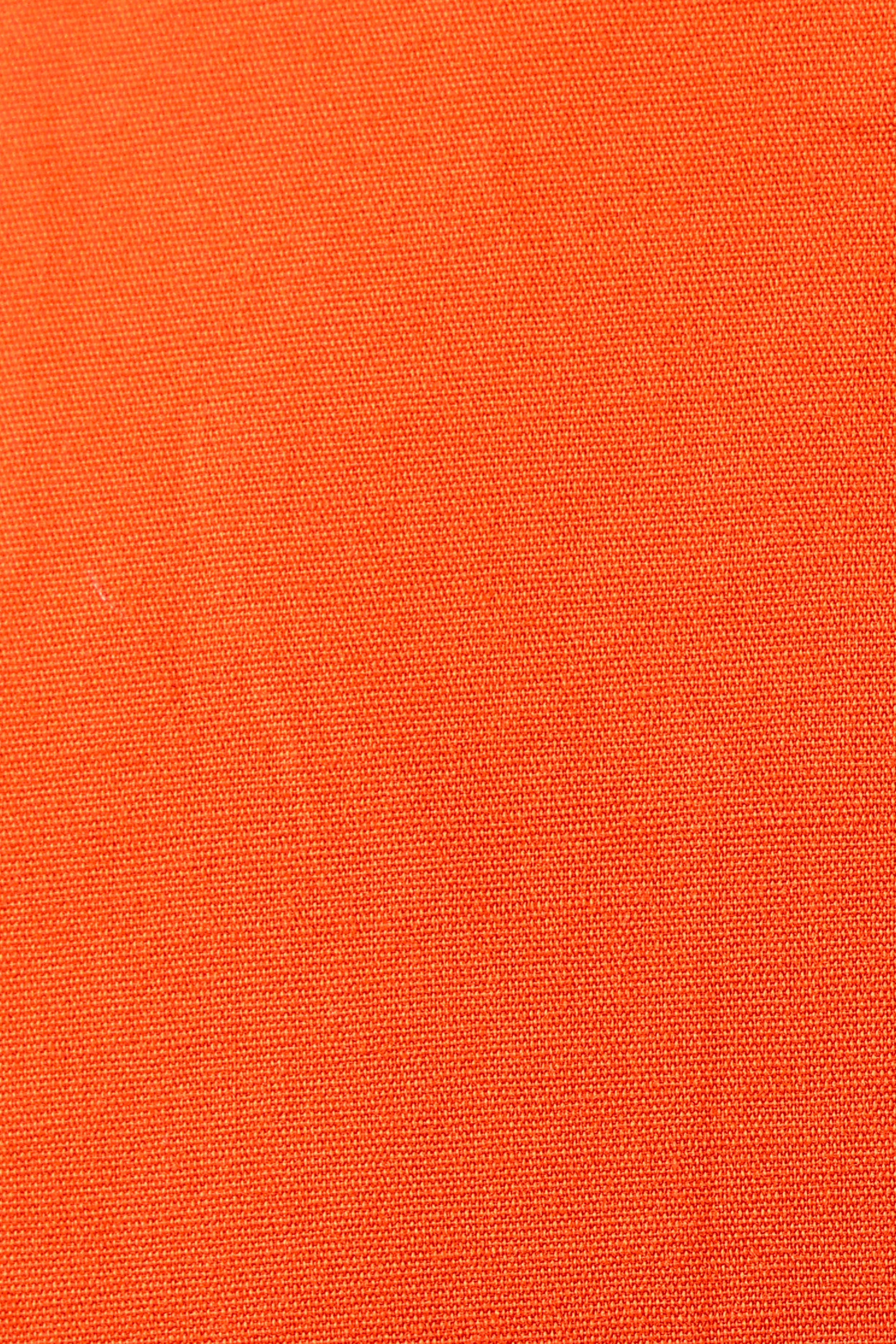 Crush Code Orange Boat Neck With Puff Sleeve Dress