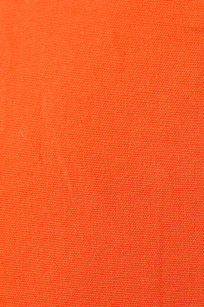 Crush Code Orange Boat Neck With Puff Sleeve Dress