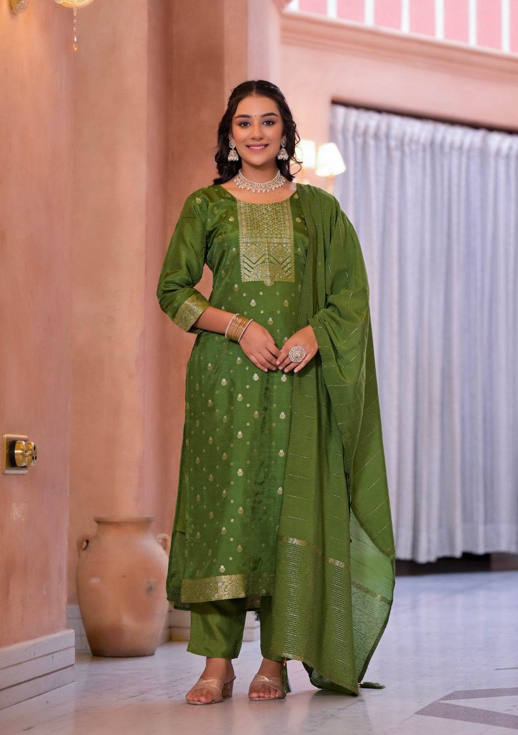 Banarasi Silk Suit Set for Women