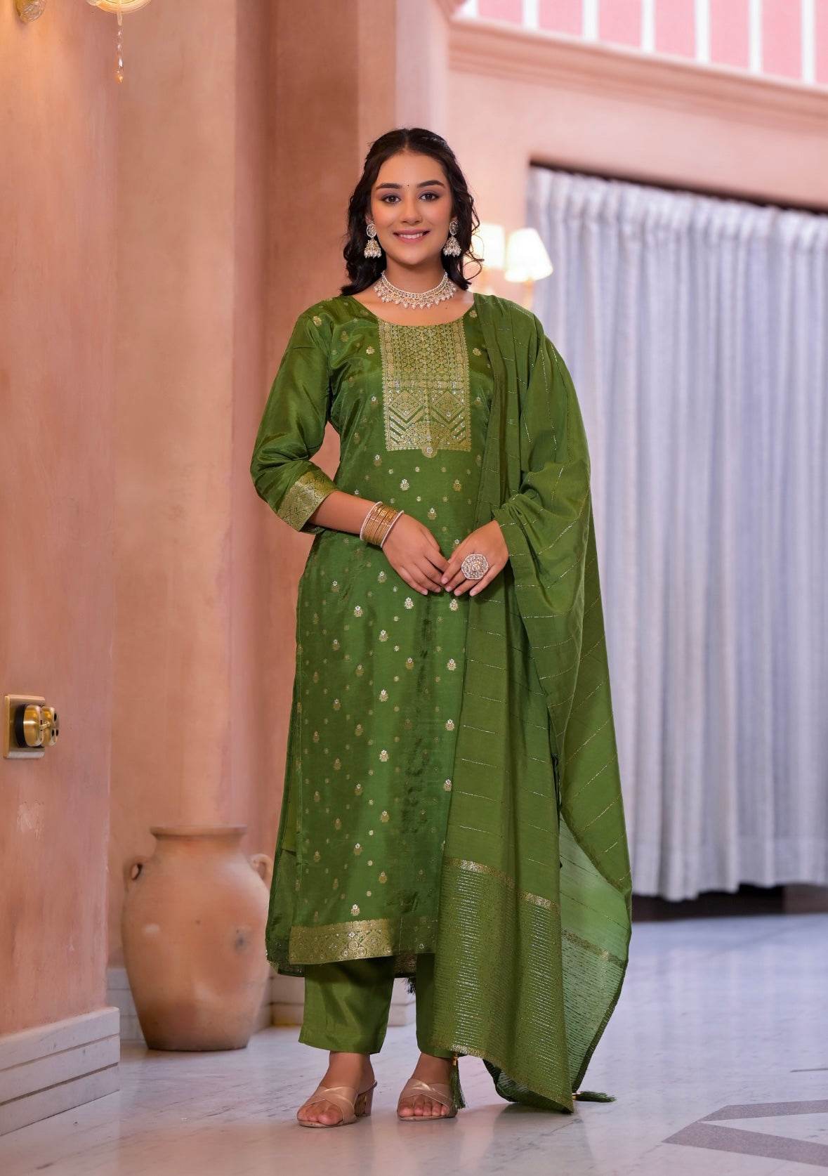 Banarasi Silk Suit Set for Women