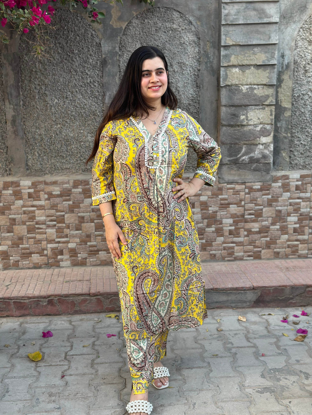 Cotton kalamkari kurta set for women