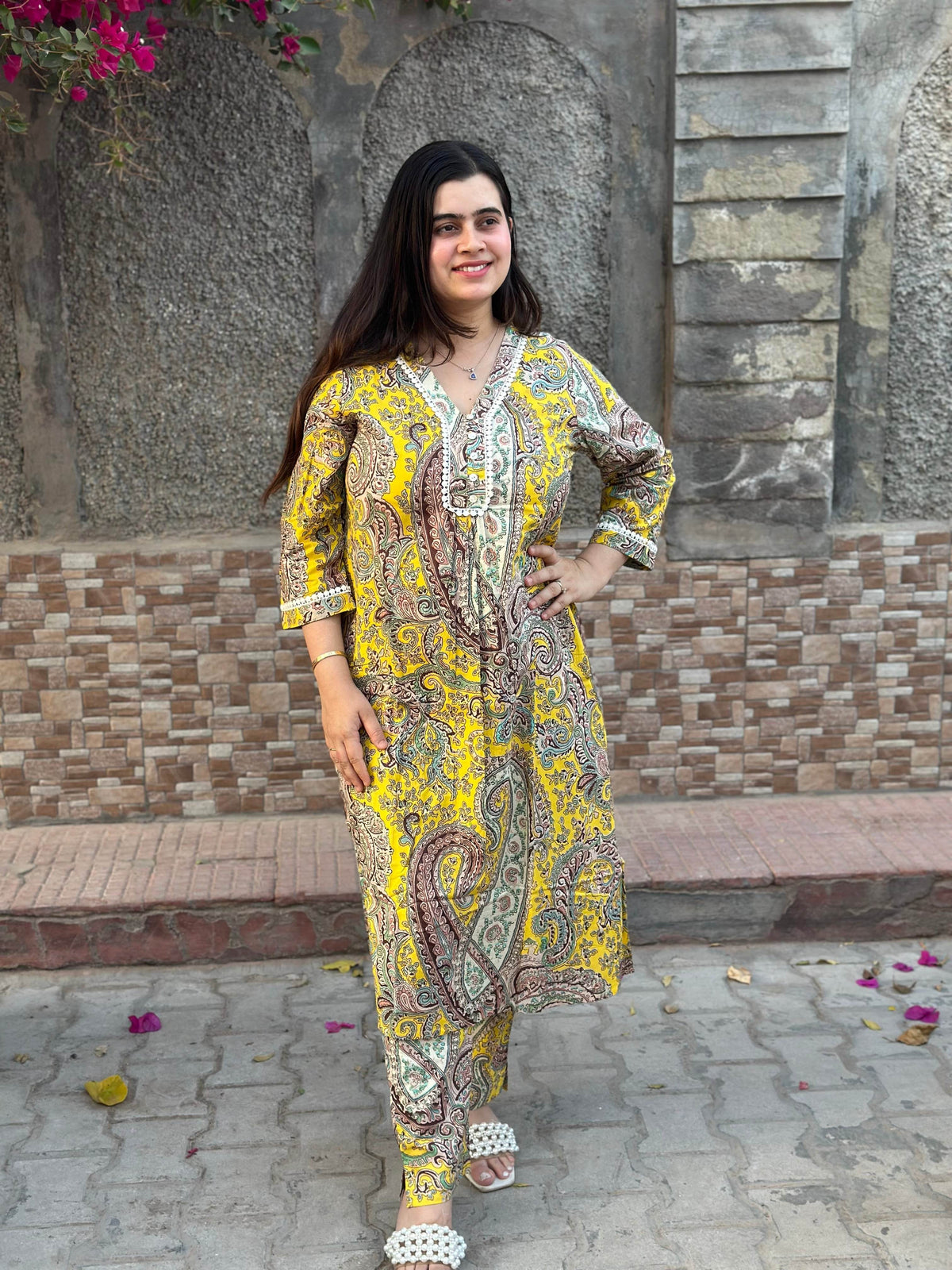 Cotton kalamkari kurta set for women