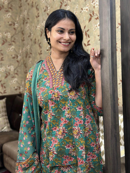 Bagru Print Cotton Suit