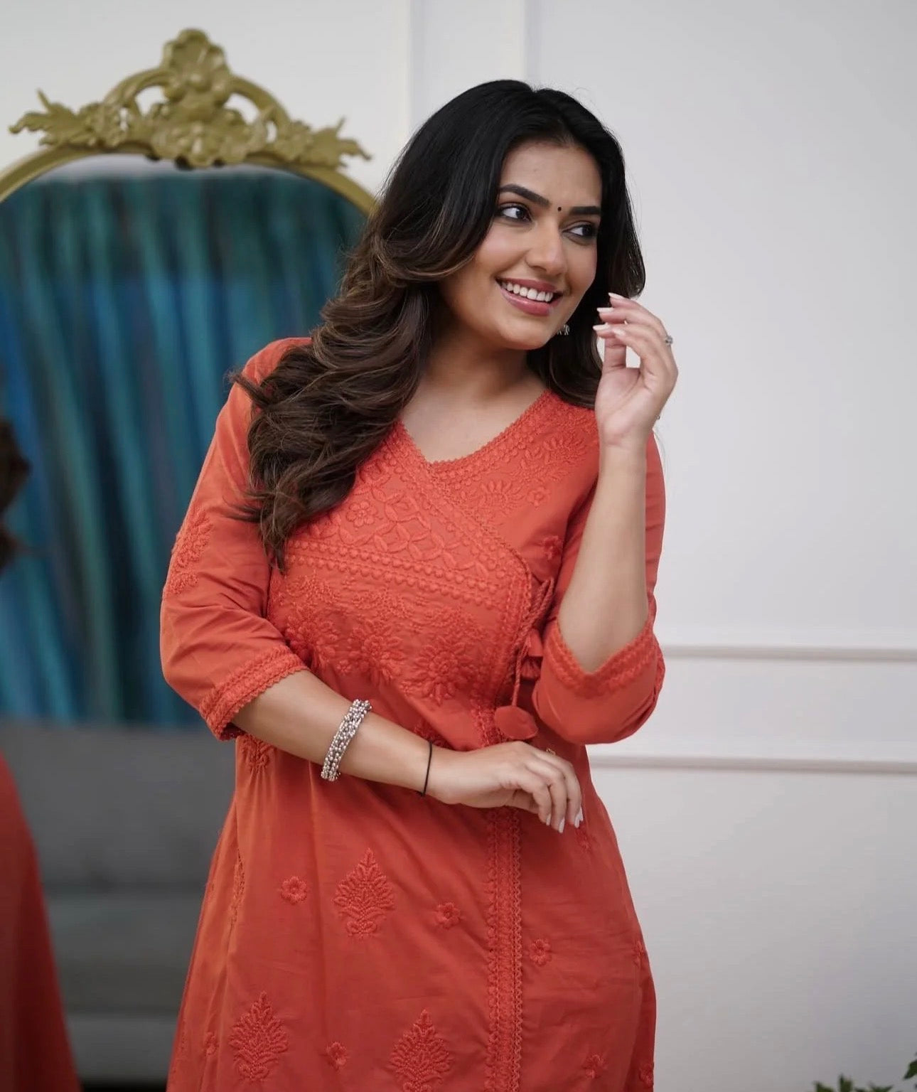 Cotton Chikankari kurta Set