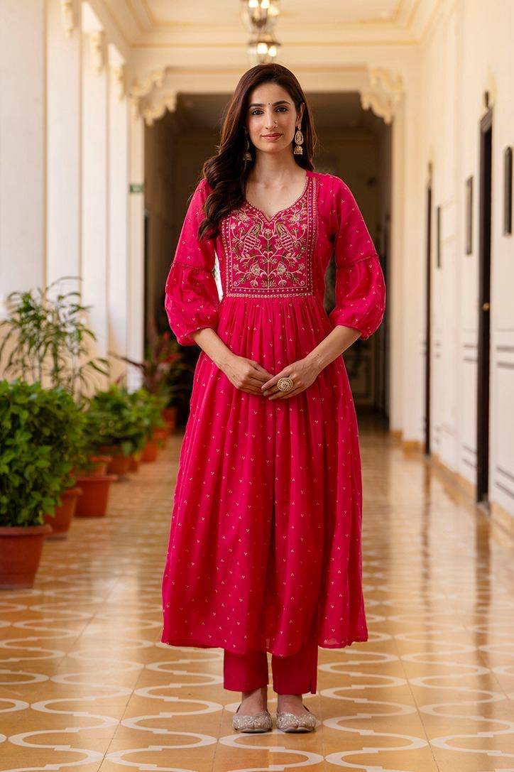 Premium Cotton Suit For Women Mul Peacock