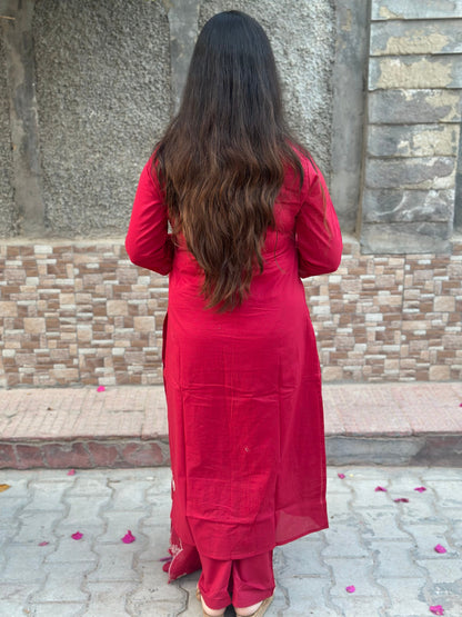 Premium Cotton kurta set for women with dupatta