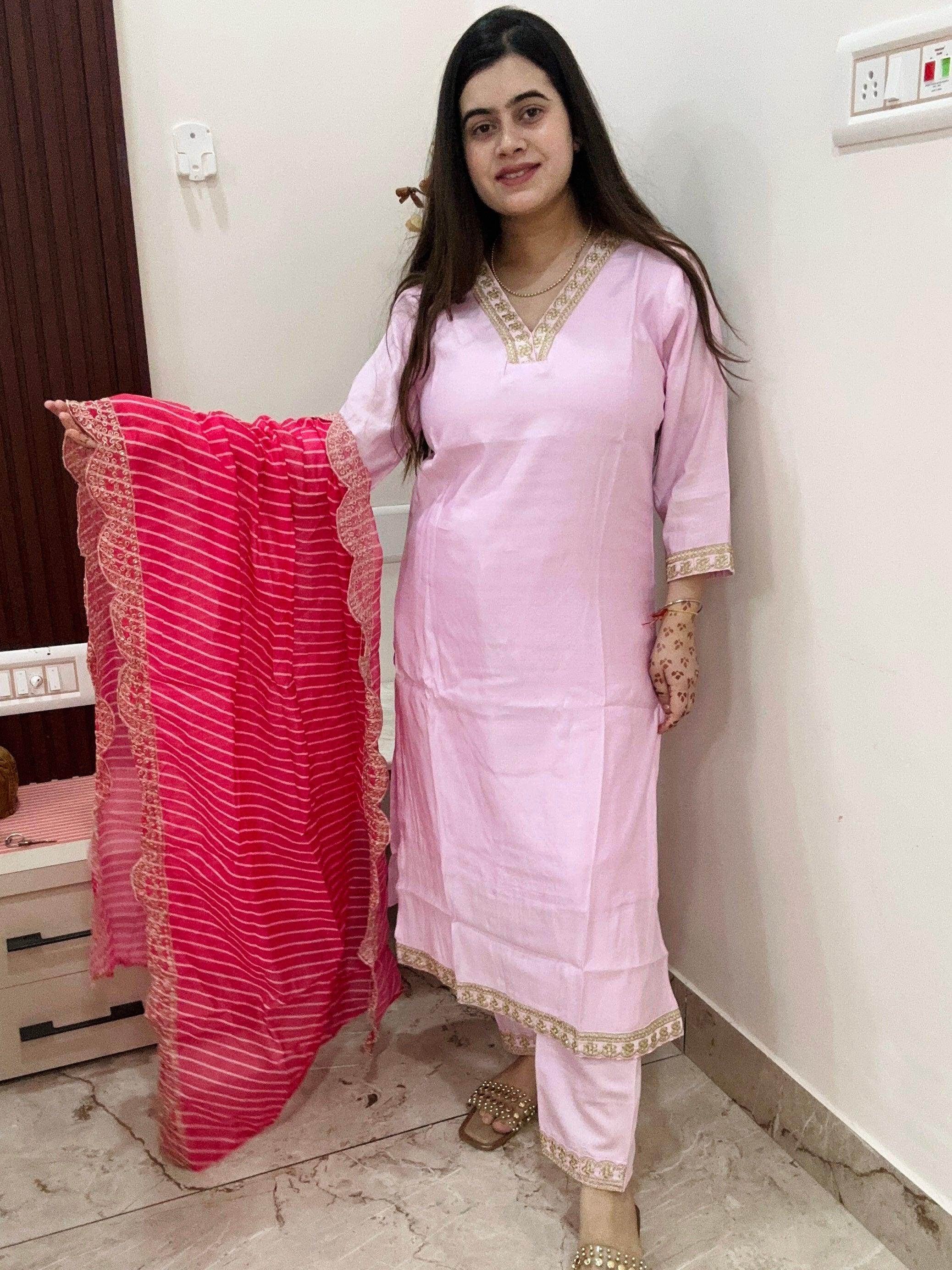 Aliya Inspired Silk Suit