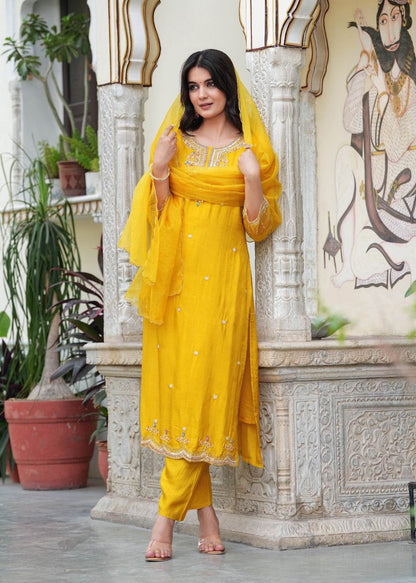 Plus size Dola silk suit