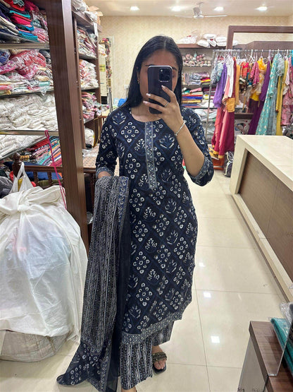 Indigo Cotton Suit