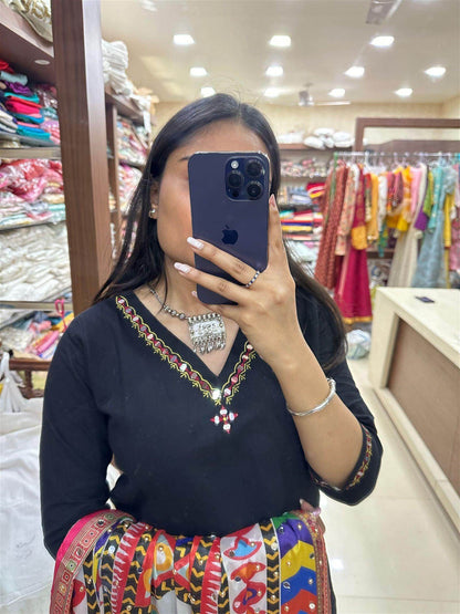 Phulkari cotton suit