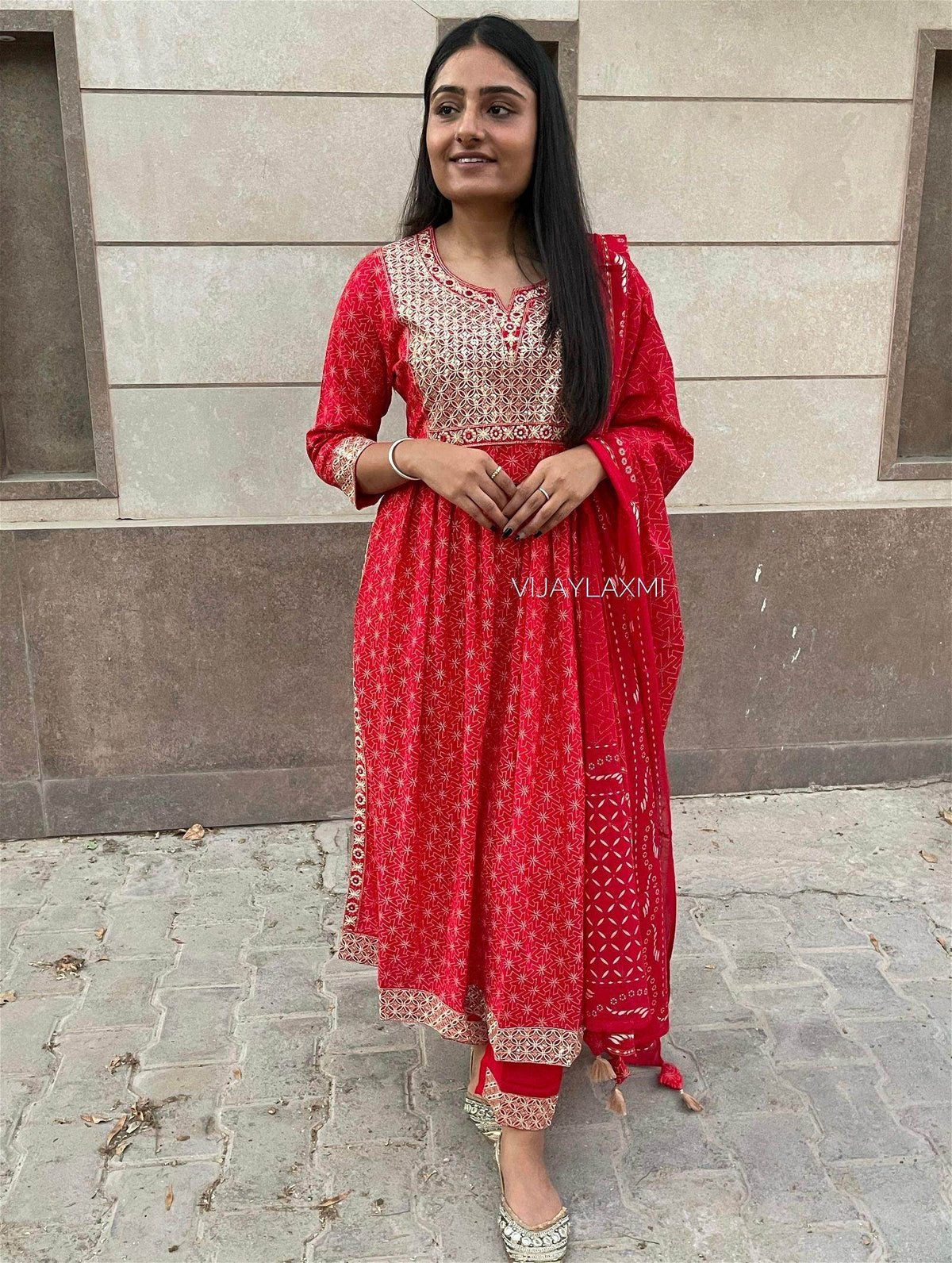 Rayon Slit Kurta Pant Set LWB04