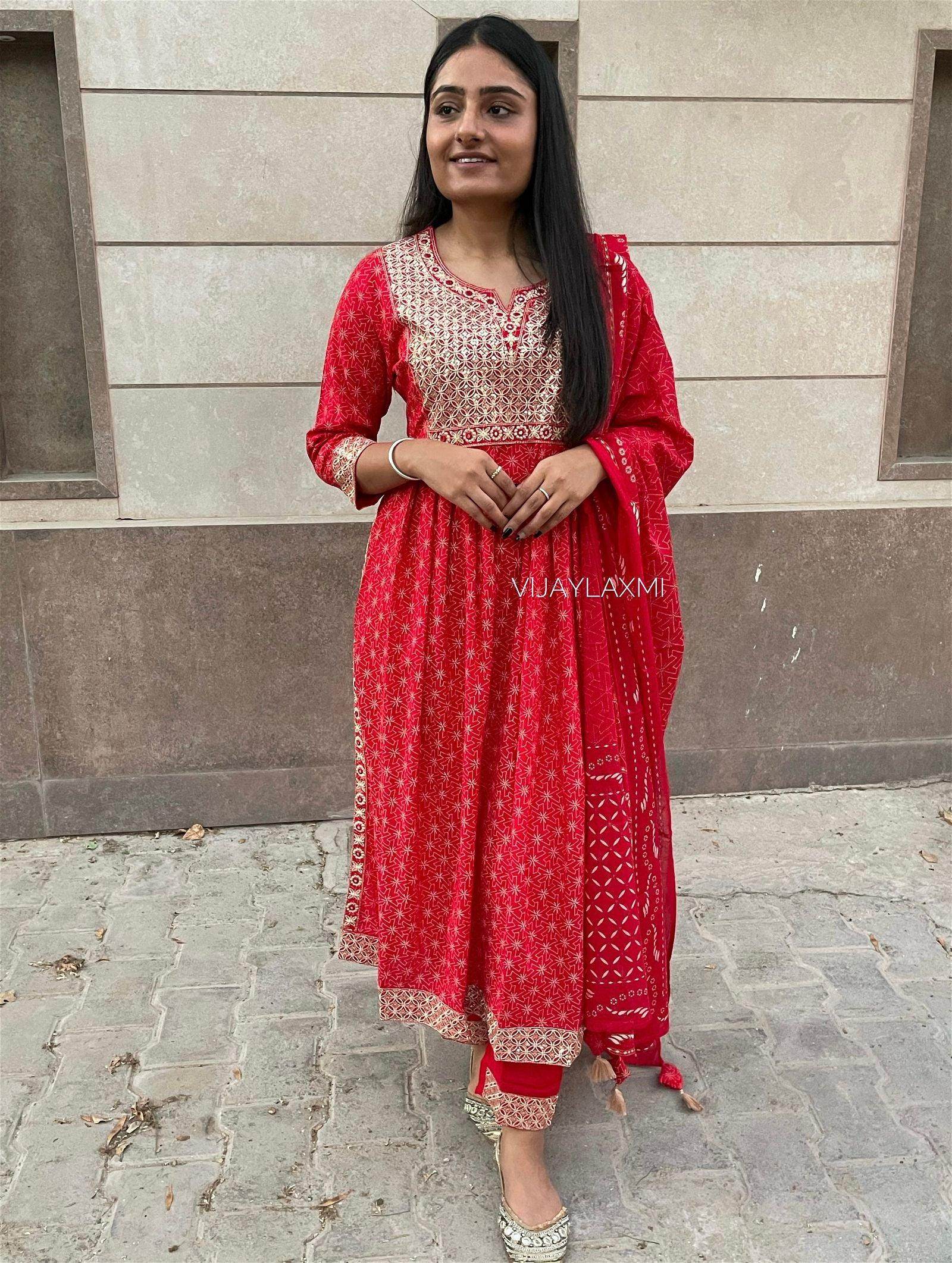 Rayon Slit Kurta Pant Set LWB04