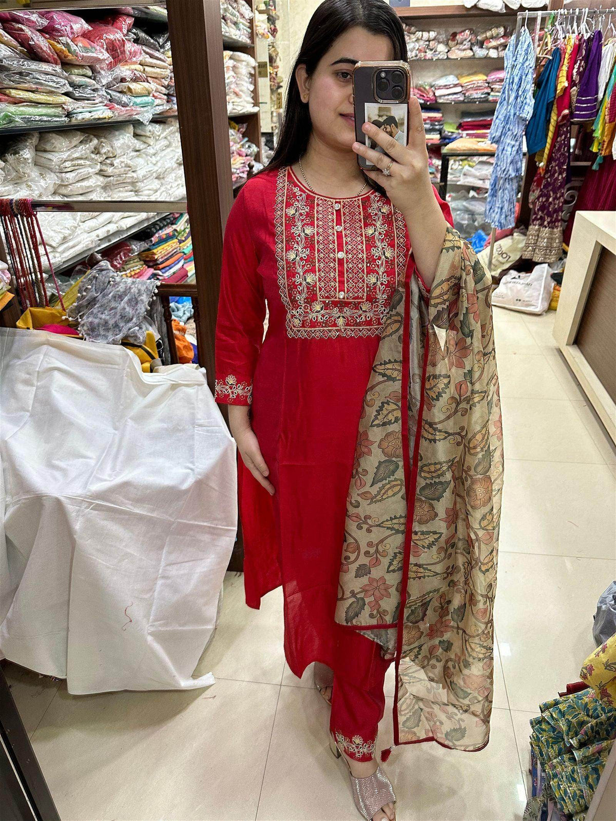 Silk kurta set