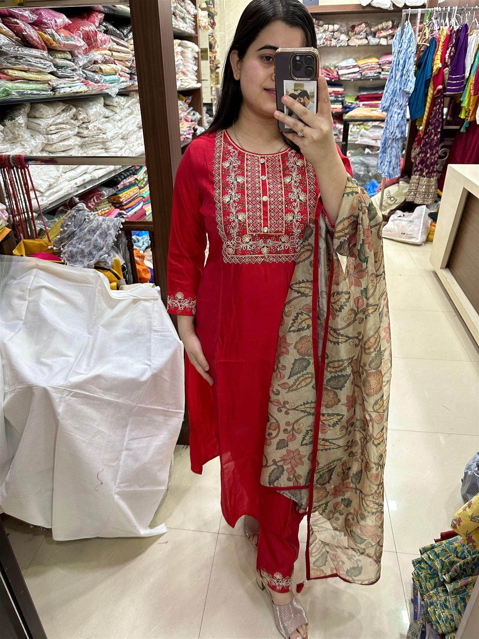 Silk kurta set
