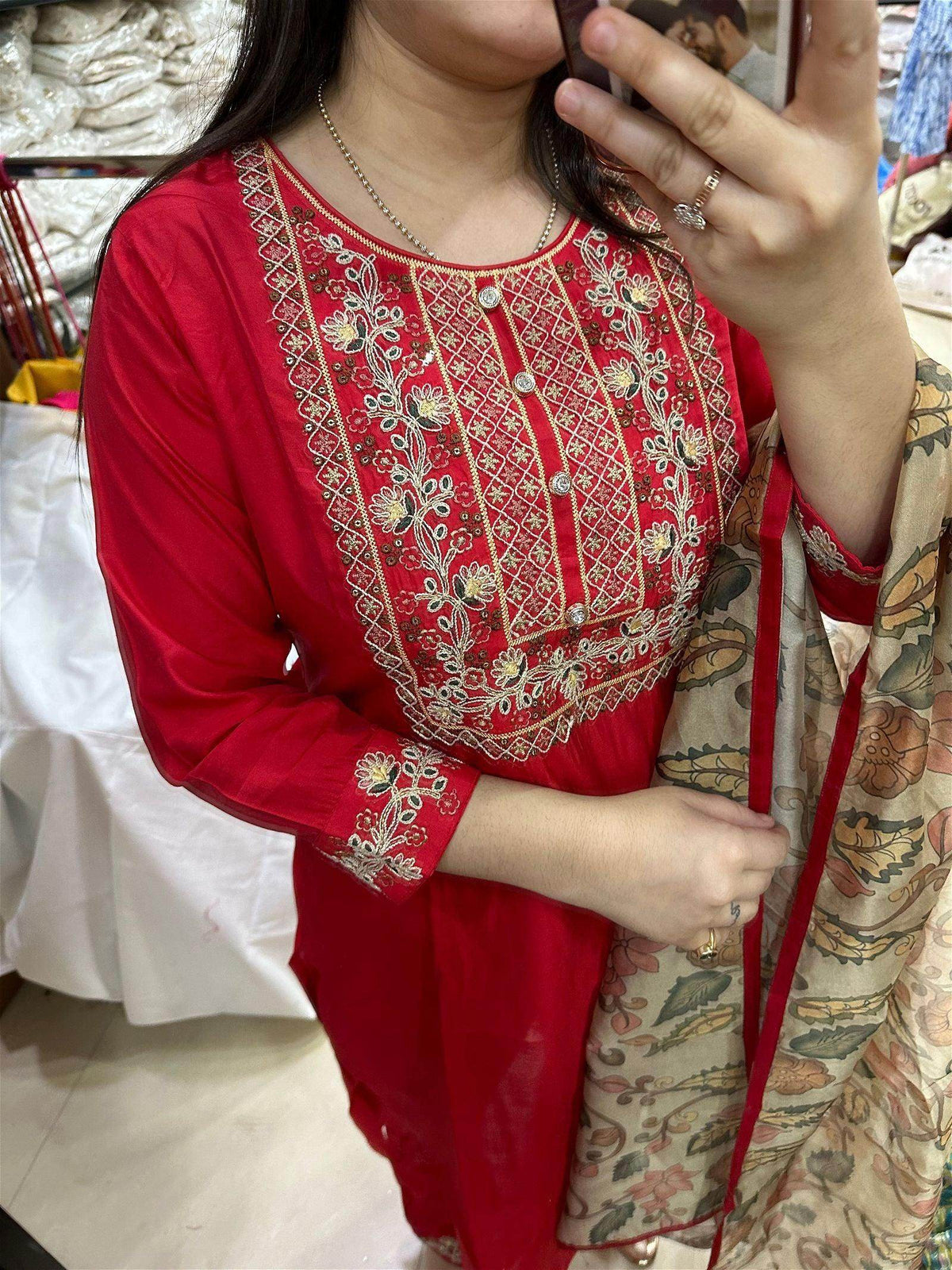 Silk kurta set