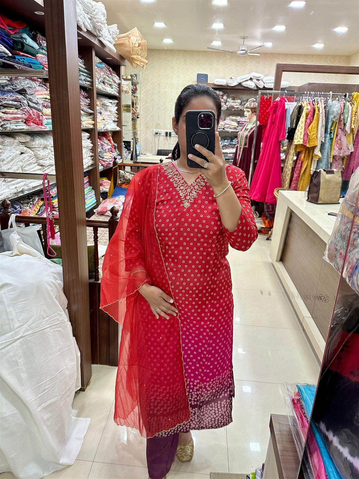 Silk suit