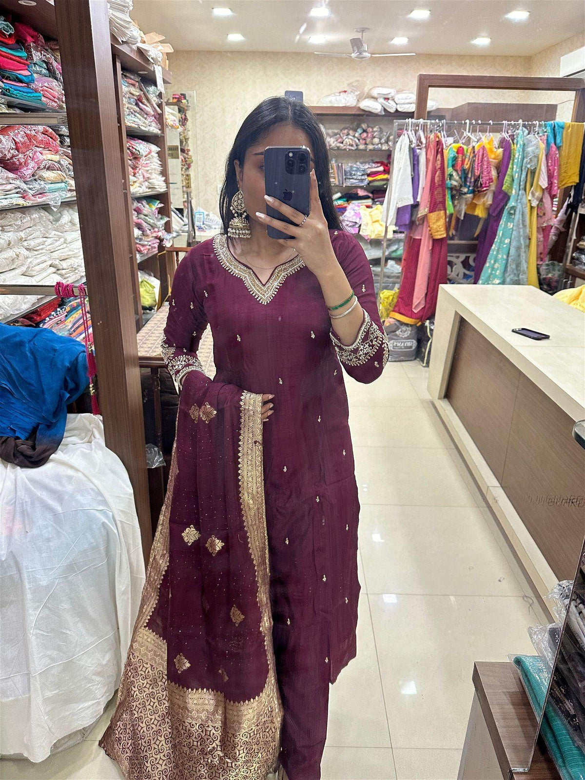 Silk suit