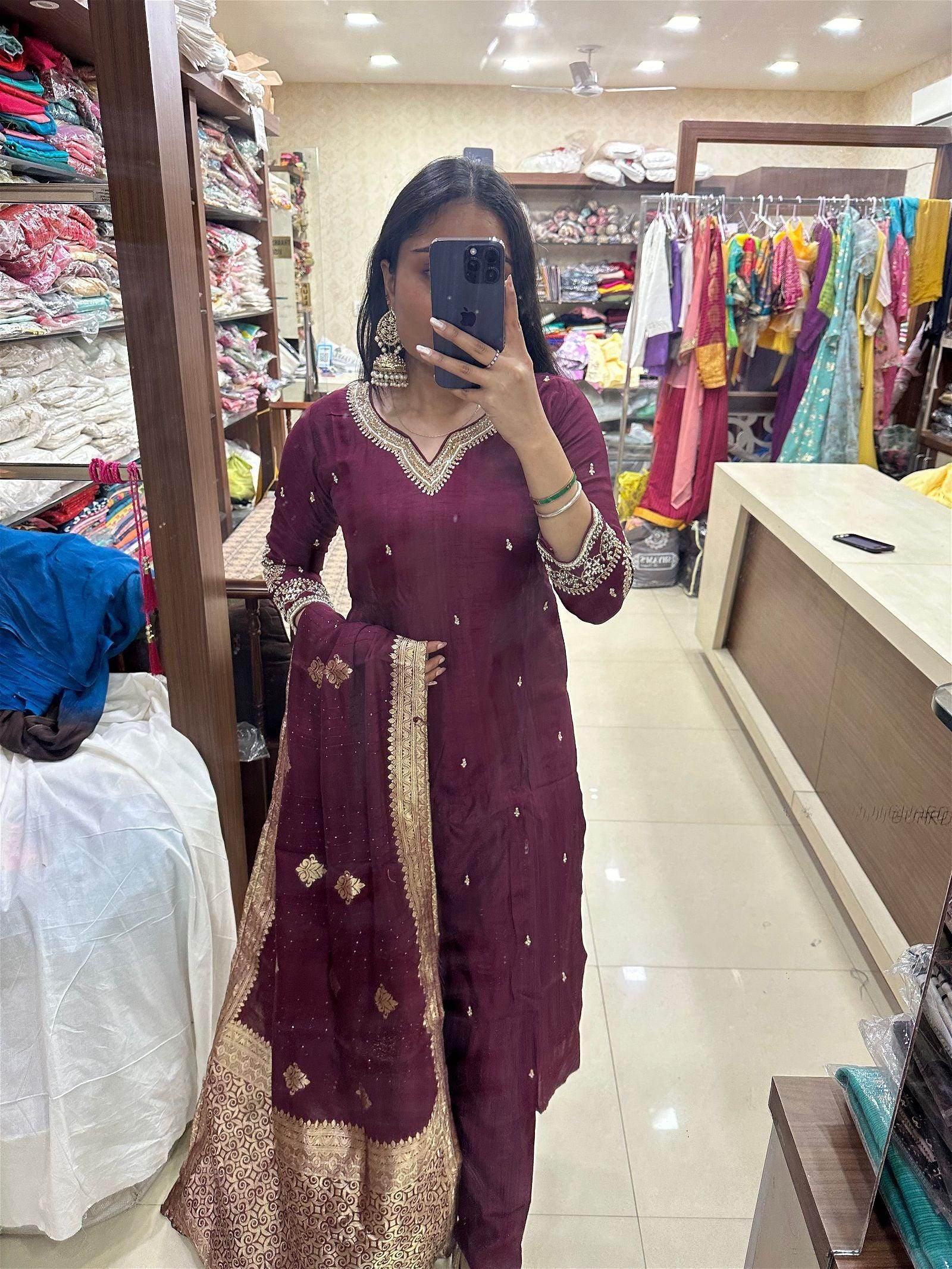 Silk suit