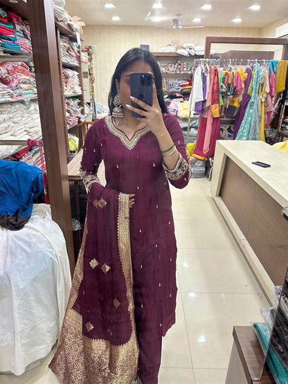Silk suit