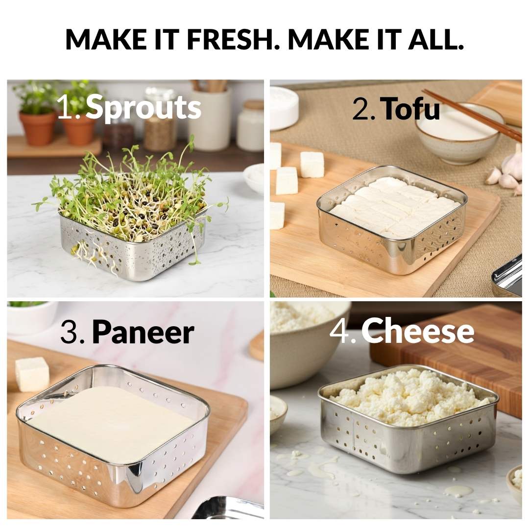 Stainless Steel Paneer Maker Mould Press 550ml