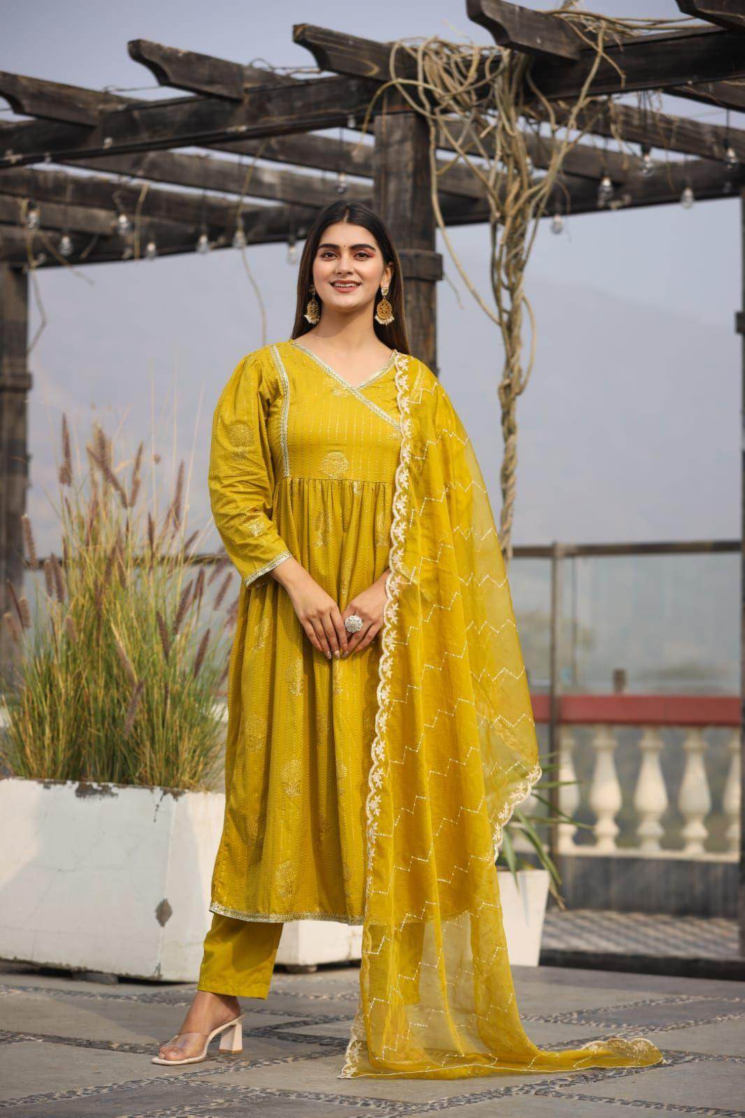 chikan sequin cotton suit 317