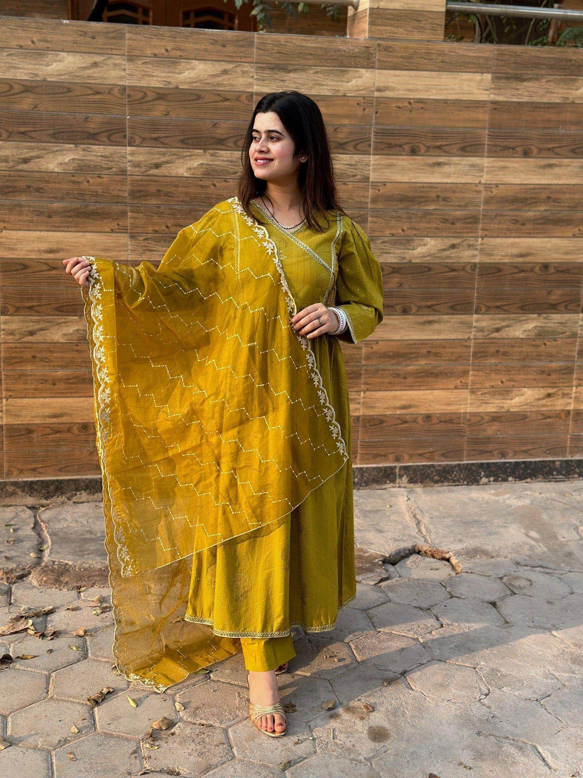 chikan sequin cotton suit 317