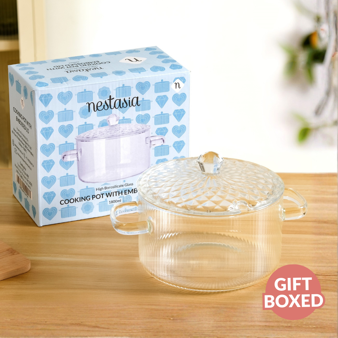 Cooking Pot With Embossed Lid 1800ml