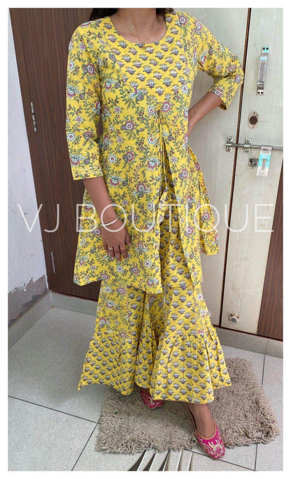 cotton garara suit set