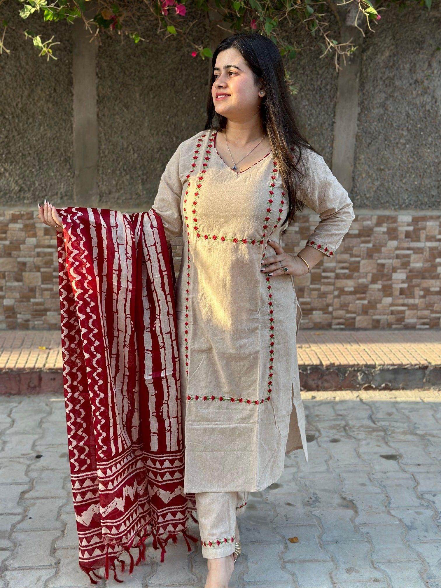 Chandrika cotton suit set