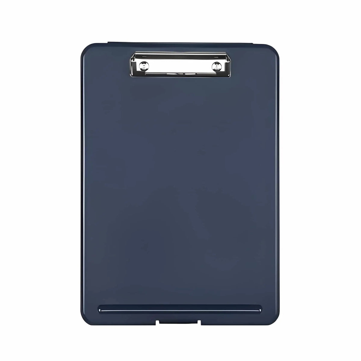 A4 size plastic clipboard with a built-in storage box.