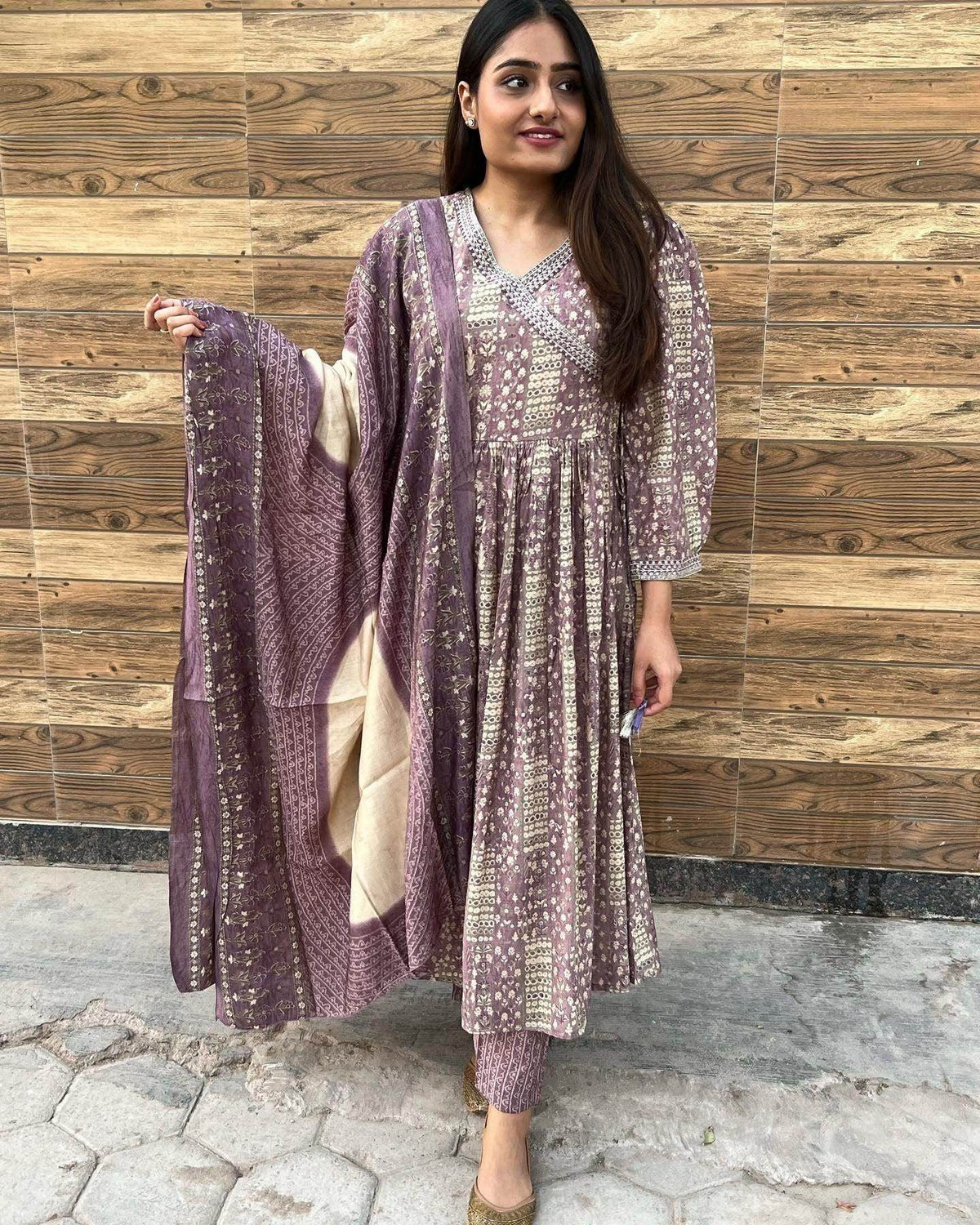 muslin silk suit gr45