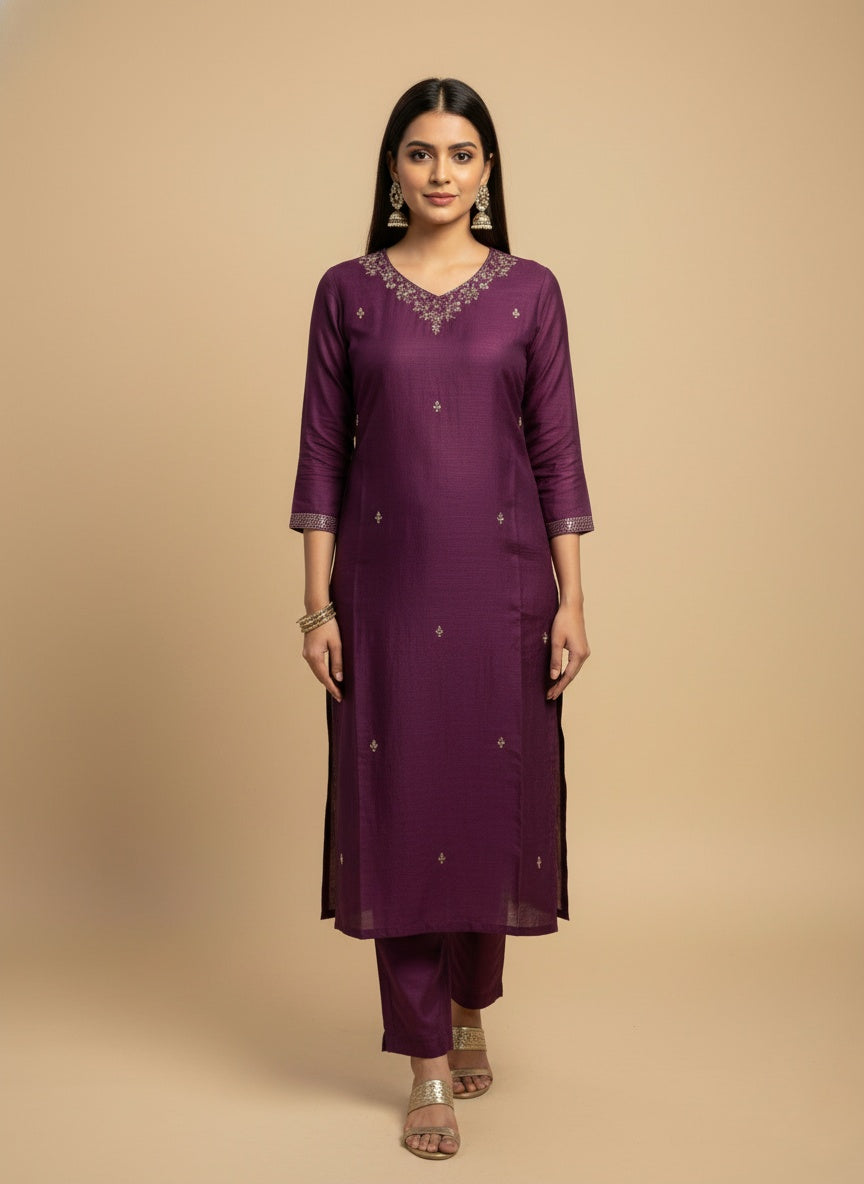Dola Silk Suit