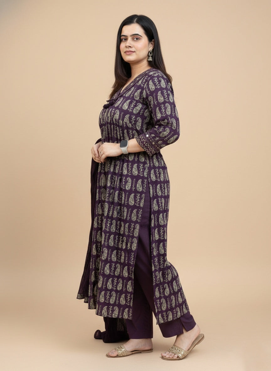 Kiara Cotton kurta Set with dupatta