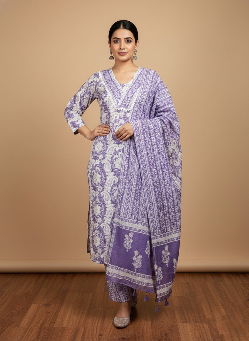 Cotton Kurta Set
